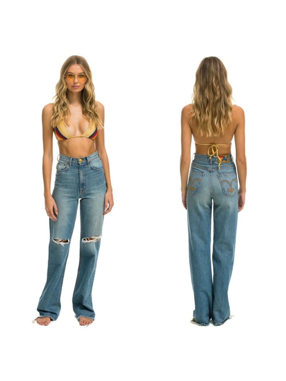 Aviator Nation Gypsy High-Rise Jeans sz 29
